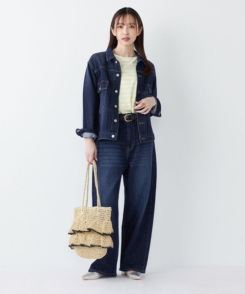 SHIPS Colors(シップス カラーズ)の「SHIPS Colors:〈洗濯機可能〉アマヨリ ワイド ルーズ デニム◇(デニムパンツ・レディース・ブルー/ライトブルー・X-SMALL/MEDIUM/SMALL)」の11枚目の写真