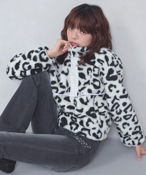FCMM(エフシーエムエム)の「【日本限定】ASSORT FLEECE / アソートフリース(Tシャツ/カットソー・レディース・チェック/レオパード/ホワイト系その他・MEDIUM/SMALL)」の1枚目の写真