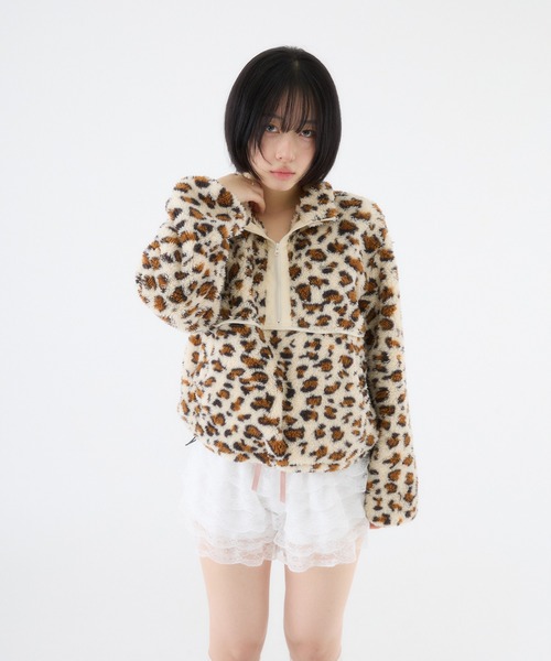 FCMM(エフシーエムエム)の「【日本限定】ASSORT FLEECE / アソートフリース(Tシャツ/カットソー・レディース・チェック/レオパード/ホワイト系その他・MEDIUM/SMALL)」の5枚目の写真