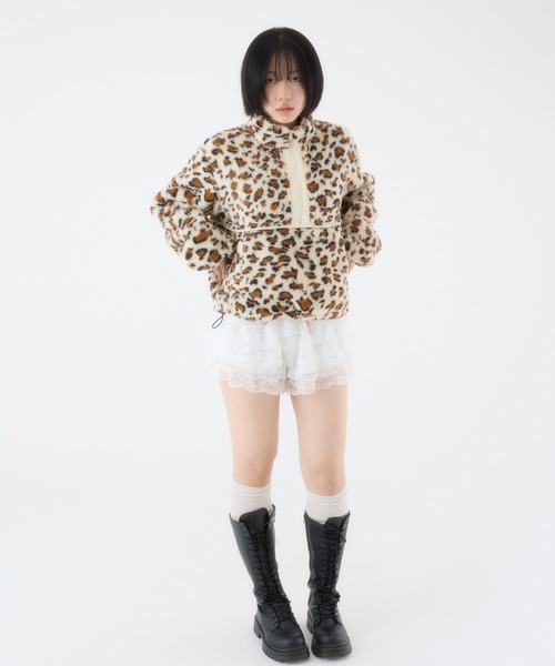 FCMM(エフシーエムエム)の「【日本限定】ASSORT FLEECE / アソートフリース(Tシャツ/カットソー・レディース・チェック/レオパード/ホワイト系その他・MEDIUM/SMALL)」の6枚目の写真