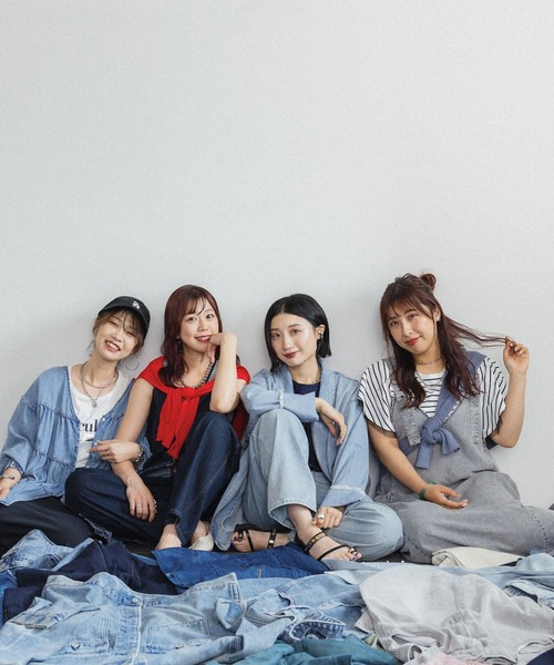 GLOBAL WORK(グローバルワーク)の「しゅりプロデュース/エアリーリラックスデニムワンピース/575069(ワンピース・レディース・ライトグレー・FREE)」の7枚目の写真