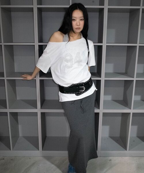 CHICKS(チックス)の「ノッティングヒルフェミニンワンショルダー半袖ホワイト(Tシャツ/カットソー・レディース・その他・FREE)」の18枚目の写真