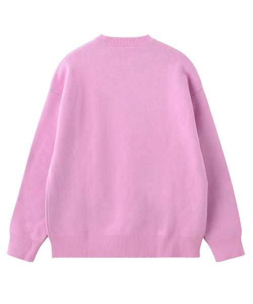 X-girl(エックスガール)の「PLAYBOY × X-girl JACQUARD KNIT TOP(ニット/セーター・レディース・ブラック/ピンク・ONE SIZE)」の8枚目の写真