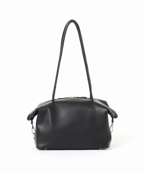 ＆MyuQ（アンドミューク）の「《追加・新色カラー別注》&MyuQ/アンドミューク TAMTON ボストンバッグ（ショルダーバッグ・レディース・ブラック/ホワイト・FREE）」の8枚目の写真