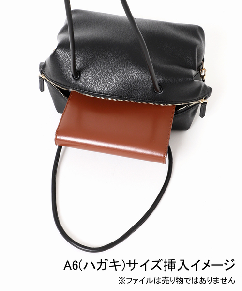 ＆MyuQ（アンドミューク）の「《追加・新色カラー別注》&MyuQ/アンドミューク TAMTON ボストンバッグ（ショルダーバッグ・レディース・ブラック/ホワイト・FREE）」の18枚目の写真