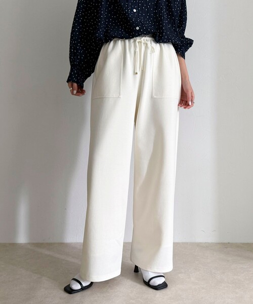 fredy emue（フレディエミュ）の「ポンチイージーベイカーパンツ（その他パンツ・レディース・ブラック/チャコールグレー/オフホワイト・38/36）」の5枚目の写真