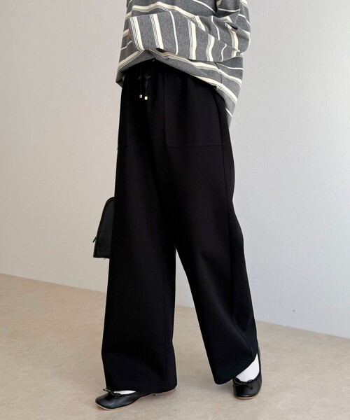 fredy emue（フレディエミュ）の「ポンチイージーベイカーパンツ（その他パンツ・レディース・ブラック/チャコールグレー/オフホワイト・38/36）」の15枚目の写真