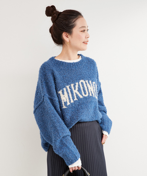 セール】《追加2》MIXブークレーロゴニット（ニット/セーター）｜B.C