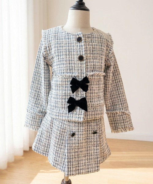 Rora(ローラ)の「アイリス セットアップスーツ(セットアップ・キッズ・ホワイト×ブルー・120cm/130cm/110cm)」の11枚目の写真