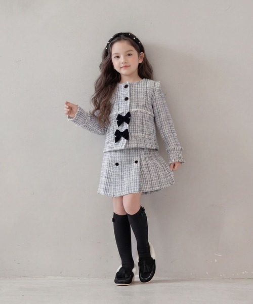 Rora(ローラ)の「アイリス セットアップスーツ(セットアップ・キッズ・ホワイト×ブルー・120cm/130cm/110cm)」の3枚目の写真