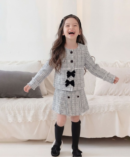 Rora(ローラ)の「アイリス セットアップスーツ(セットアップ・キッズ・ホワイト×ブルー・120cm/130cm/110cm)」の9枚目の写真