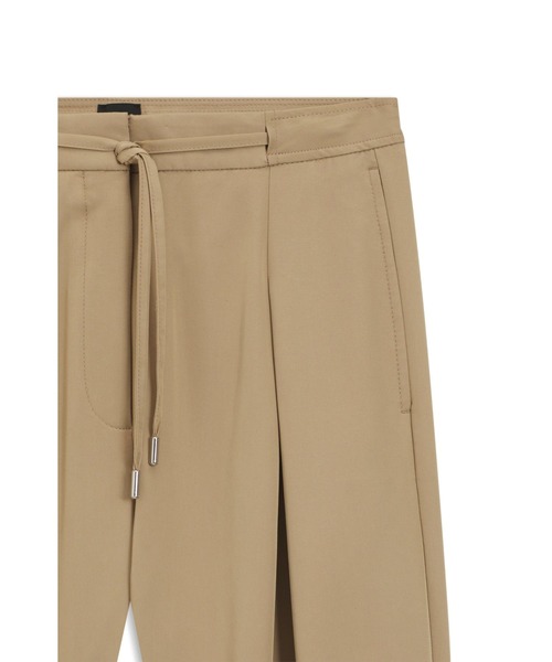 BOSS(ボス)の「【オンライン限定】テーパードフィットパンツ フロントタック(チノパンツ・レディース・ベージュ・34/32/38/36)」の5枚目の写真