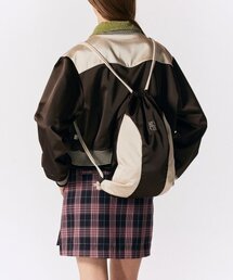 ROCCI ROCCI（ロッシロッシ）の「Classic Symbol Satin Gym Sack [BROWN]（バックパック/リュック）」
