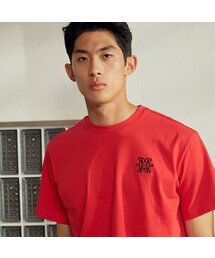 LEADRAW（リドロウ）の「フラワータイガー半袖Tシャツ_レッド（Tシャツ/カットソー）」