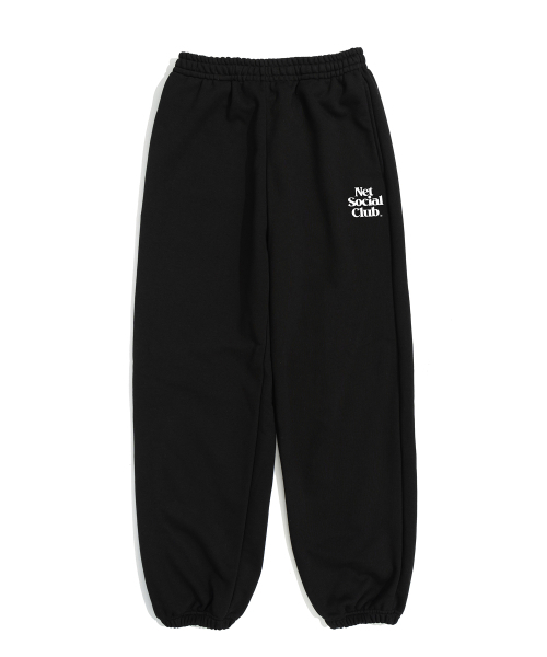NET SOCIAL CLUB(ネットソーシャルクラブ)の「OGロゴトレーニングパンツ(ブラック)(スウェットパンツ・レディース・ブラック・S/M/L)」の2枚目の写真