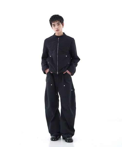 CONZ(コンズ)の「Dickies×CONZ DOUBLE KNEE CURVED LEG PANTS(チノパンツ・メンズ・ブラック/ライトベージュ/カーキ/グレー/ブルー・1/2/3)」の7枚目の写真