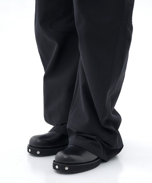 CONZ(コンズ)の「Dickies×CONZ DOUBLE KNEE CURVED LEG PANTS(チノパンツ・メンズ・ブラック/ライトベージュ/カーキ/グレー/ブルー・1/2/3)」の16枚目の写真