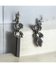 【musk】シルバーチェーンのピアス(MA)