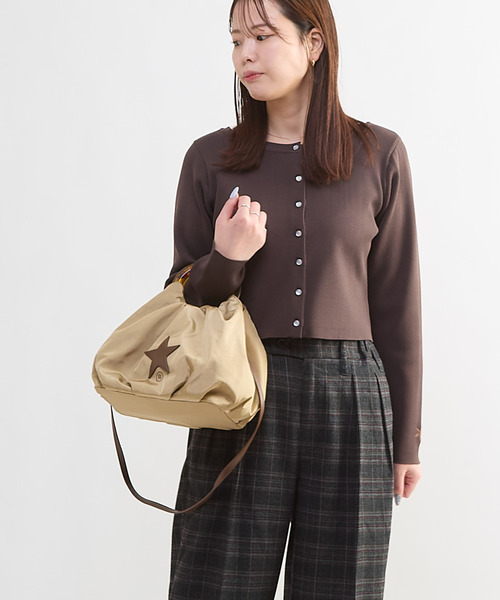 CONVERSE TOKYO（コンバーストウキョウ）の「CHECKED WIDE SLACKS（スラックス・レディース・ネイビー/ブラック/ベージュ・SMALL/MEDIUM）」の8枚目の写真
