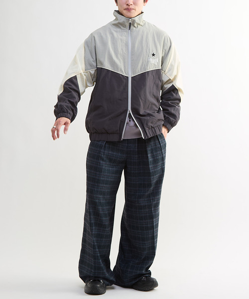 CONVERSE TOKYO（コンバーストウキョウ）の「CHECKED WIDE SLACKS（スラックス・レディース・ネイビー/ブラック/ベージュ・SMALL/MEDIUM）」の9枚目の写真