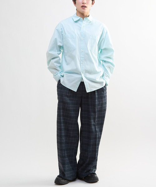 CONVERSE TOKYO（コンバーストウキョウ）の「CHECKED WIDE SLACKS（スラックス・レディース・ネイビー/ブラック/ベージュ・SMALL/MEDIUM）」の13枚目の写真