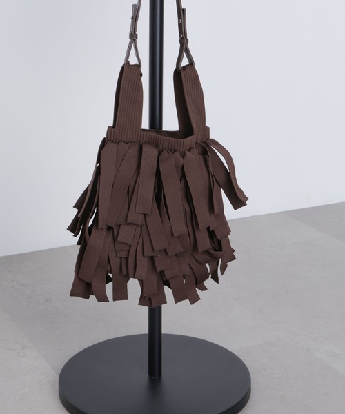 ADD CULUMN(アドカラム)の「ADD CULUMN/MOP SHOPPER(ショルダーバッグ・レディース・ブラウン/グレー・FREE)」の1枚目の写真