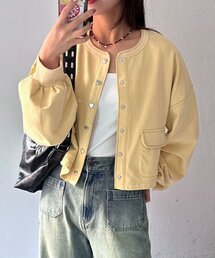 CIAOPANIC | ハートボタン配色ステッチスウェットカーディガン(Tシャツ/カットソー)