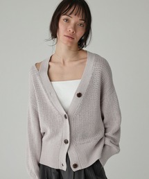 BABYLONE | 編み柄ニットカーデ(カーディガン/ボレロ)