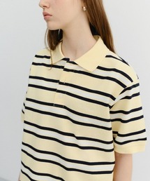 DUNST（ダンスト）の「【DUNST】UNISEX STRIPED POLO SHIRT（ポロシャツ）」