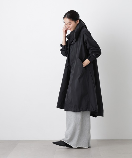 NANO universe（ナノユニバース）の「「Meaningful Continuity」PERTEX(R) SHIELD PRO モッズコート（モッズコート・レディース・ブラック・FREE）」の4枚目の写真