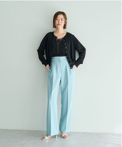 YECCA VECCA（イェッカヴェッカ）の「チュールMIXリブインナー（タンクトップ・レディース・アイボリー/ブラック/ベージュ・FREE）」の16枚目の写真