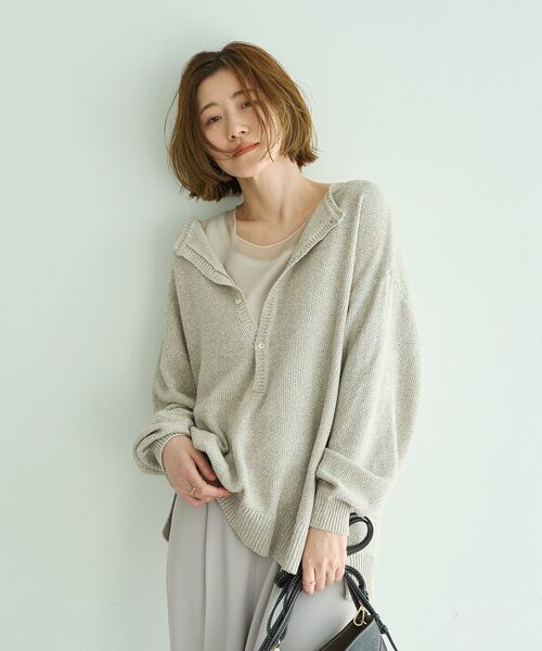 YECCA VECCA（イェッカヴェッカ）の「チュールMIXリブインナー（タンクトップ・レディース・アイボリー/ブラック/ベージュ・FREE）」の9枚目の写真