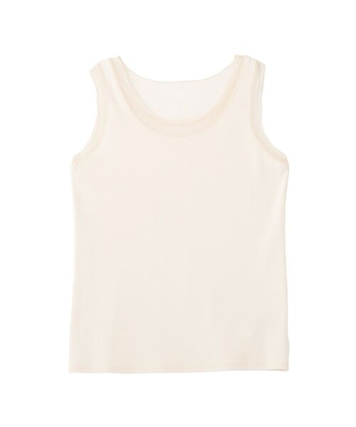 YECCA VECCA（イェッカヴェッカ）の「チュールMIXリブインナー（タンクトップ・レディース・アイボリー/ブラック/ベージュ・FREE）」の18枚目の写真