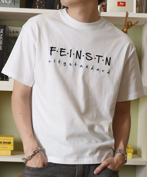 FFEIN(フェイン)の「【FFEIN(フェイン)】手書き刺繍ロゴショート丈Tシャツ/ Tシャツ クルーネック 半袖 刺繍 【短丈】(Tシャツ/カットソー・メンズ・レモンイエロー/ネイビー/ロイヤルブルー/ホワイト・SMALL/MEDIUM/LARGE)」の5枚目の写真