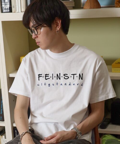 FFEIN(フェイン)の「【FFEIN(フェイン)】手書き刺繍ロゴショート丈Tシャツ/ Tシャツ クルーネック 半袖 刺繍 【短丈】(Tシャツ/カットソー・メンズ・レモンイエロー/ネイビー/ロイヤルブルー/ホワイト・SMALL/MEDIUM/LARGE)」の8枚目の写真