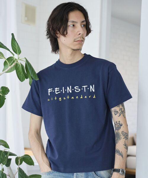 FFEIN(フェイン)の「【FFEIN(フェイン)】手書き刺繍ロゴショート丈Tシャツ/ Tシャツ クルーネック 半袖 刺繍 【短丈】(Tシャツ/カットソー・メンズ・レモンイエロー/ネイビー/ロイヤルブルー/ホワイト・SMALL/MEDIUM/LARGE)」の18枚目の写真