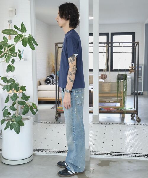 FFEIN(フェイン)の「【FFEIN(フェイン)】手書き刺繍ロゴショート丈Tシャツ/ Tシャツ クルーネック 半袖 刺繍 【短丈】(Tシャツ/カットソー・メンズ・レモンイエロー/ネイビー/ロイヤルブルー/ホワイト・SMALL/MEDIUM/LARGE)」の20枚目の写真