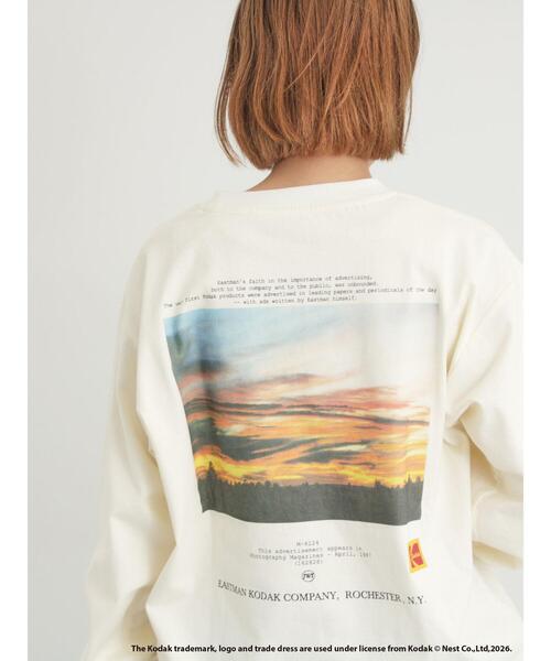 SM2（エスエムツー）の「【KODAK】バックプリントロンT（Tシャツ/カットソー・レディース・キナリ/オフホワイト/グレー・F）」の2枚目の写真