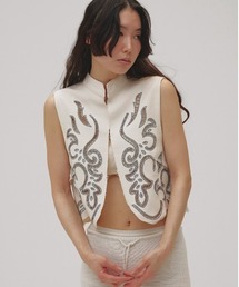 TODAYFUL | Cut Lace Twill Vest(ベスト)