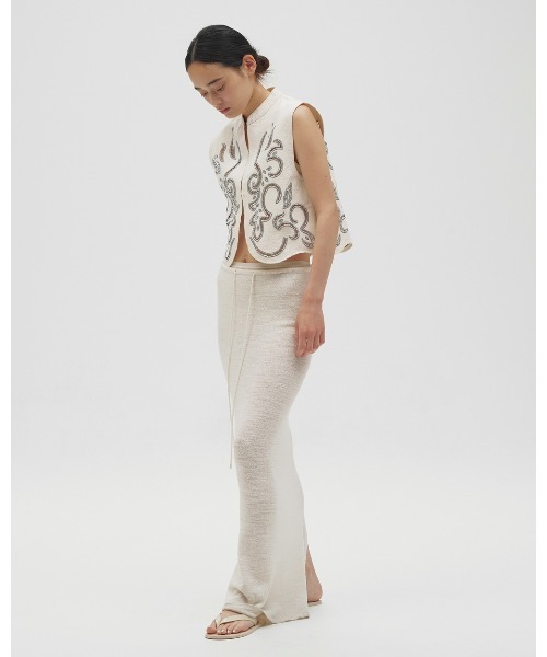 TODAYFUL(トゥデイフル)の「Cut Lace Twill Vest(ベスト・レディース・ブラック/キナリ・FREE)」の21枚目の写真