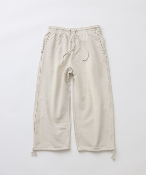 JOURNAL STANDARD relume（ジャーナルスタンダード　レリューム）の「ラフカット フェード加工 スウェットパンツ（スウェットパンツ・メンズ・ベージュ/サックスブルー/ライトグリーン/ピンク・MEDIUM/LARGE）」の2枚目の写真