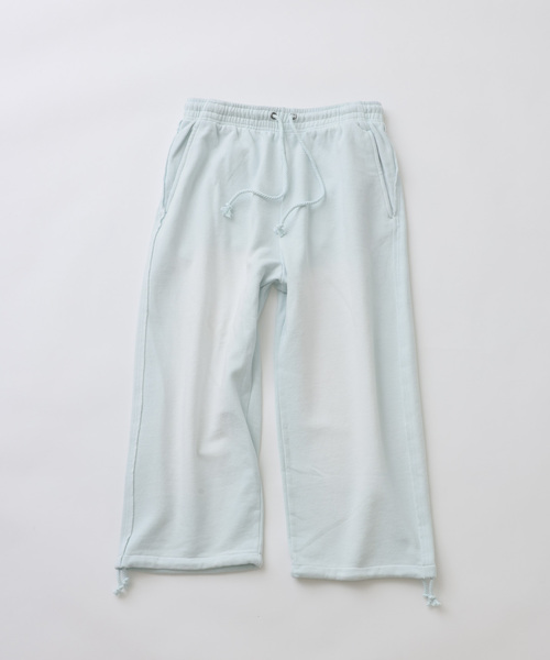 JOURNAL STANDARD relume（ジャーナルスタンダード　レリューム）の「ラフカット フェード加工 スウェットパンツ（スウェットパンツ・メンズ・ベージュ/サックスブルー/ライトグリーン/ピンク・MEDIUM/LARGE）」の4枚目の写真