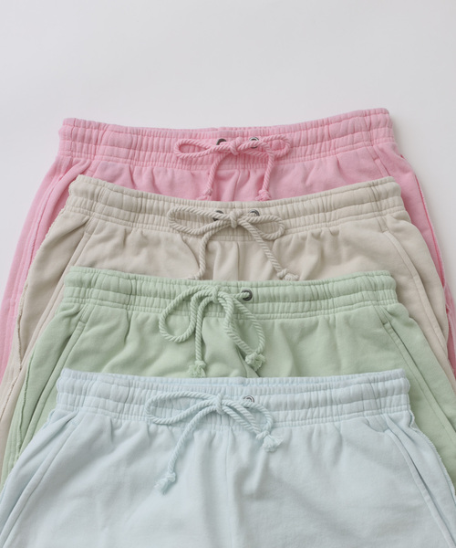 JOURNAL STANDARD relume（ジャーナルスタンダード　レリューム）の「ラフカット フェード加工 スウェットパンツ（スウェットパンツ・メンズ・ベージュ/サックスブルー/ライトグリーン/ピンク・MEDIUM/LARGE）」の5枚目の写真