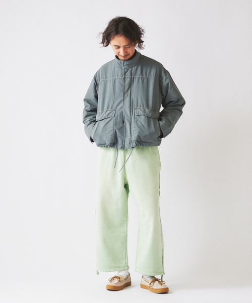 JOURNAL STANDARD relume（ジャーナルスタンダード　レリューム）の「ラフカット フェード加工 スウェットパンツ（スウェットパンツ・メンズ・ベージュ/サックスブルー/ライトグリーン/ピンク・MEDIUM/LARGE）」の17枚目の写真