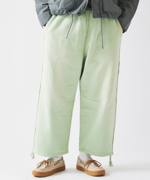 JOURNAL STANDARD relume（ジャーナルスタンダード　レリューム）の「ラフカット フェード加工 スウェットパンツ（スウェットパンツ・メンズ・ベージュ/サックスブルー/ライトグリーン/ピンク・MEDIUM/LARGE）」の19枚目の写真