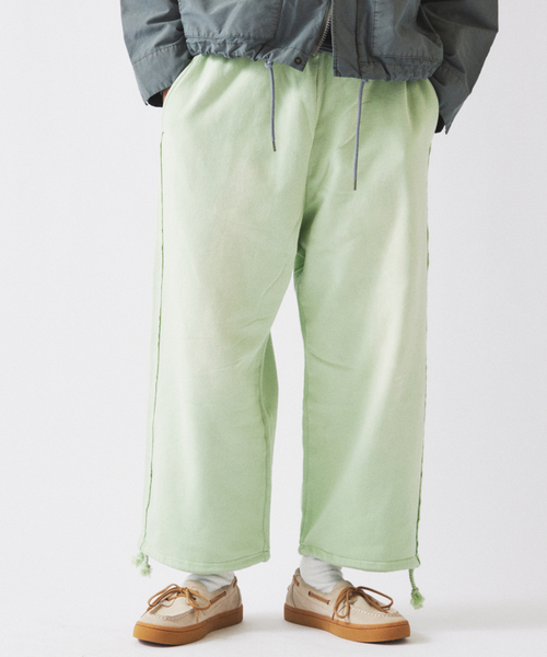 JOURNAL STANDARD relume（ジャーナルスタンダード　レリューム）の「ラフカット フェード加工 スウェットパンツ（スウェットパンツ・メンズ・ベージュ/サックスブルー/ライトグリーン/ピンク・MEDIUM/LARGE）」の20枚目の写真