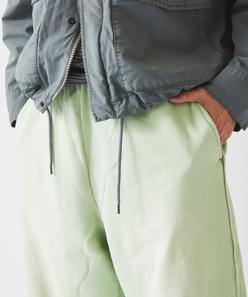 JOURNAL STANDARD relume（ジャーナルスタンダード　レリューム）の「ラフカット フェード加工 スウェットパンツ（スウェットパンツ・メンズ・ベージュ/サックスブルー/ライトグリーン/ピンク・MEDIUM/LARGE）」の22枚目の写真