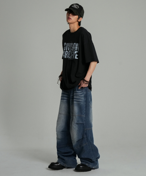 IDWS（アイドンワナセル）の「Division Archive T-Shirt Black（Tシャツ/カットソー・レディース・その他・0/1/2）」の2枚目の写真