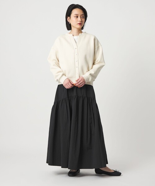 A DAY IN THE LIFE UNITED ARROWS(アデイインザライフユナイテッドアローズ)の「ドロスト ティアードスカート <A DAY IN THE LIFE>(スカート・レディース・その他2/その他1/オレンジ/ブラック/オリーブ・FREE)」の12枚目の写真