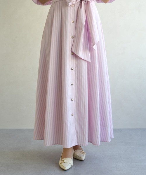 31 Sons de mode（トランテアン　ソン　ドゥ　モード）の「2026春夏新作 パフスリーブシャツワンピース（ワンピース・レディース・ベージュ/ネイビー/ピンク系/ブルー・S/M）」の19枚目の写真